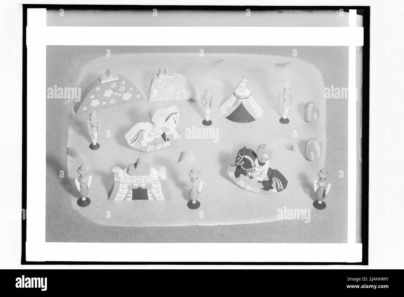 Spielzeugfiguren aus Holz (Motive aus dem Türkischen Krieg 1683) Stockfoto