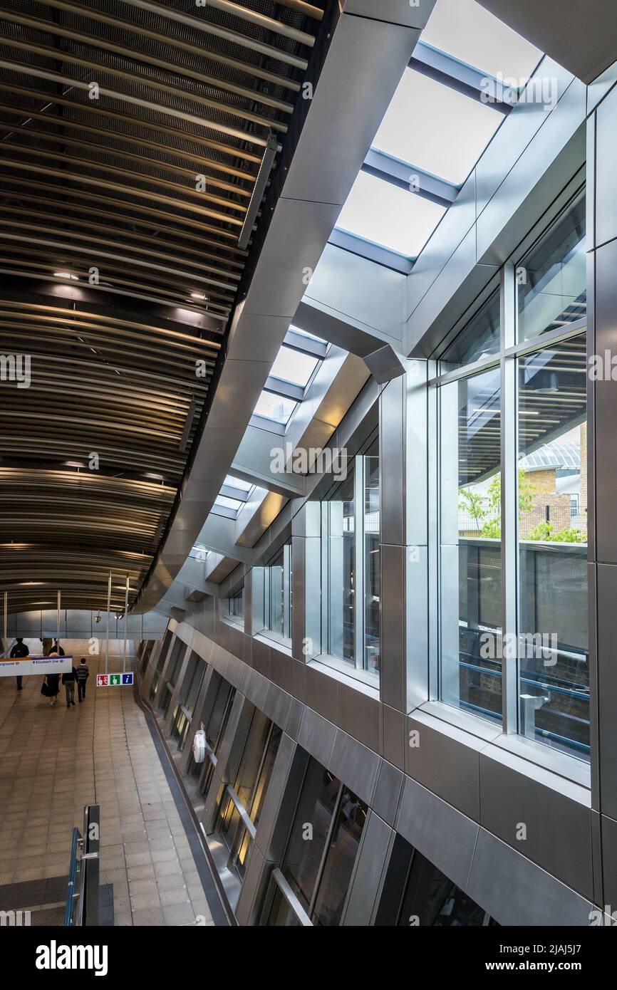 Elizabeth Line Station in Whitechapel Stockfoto