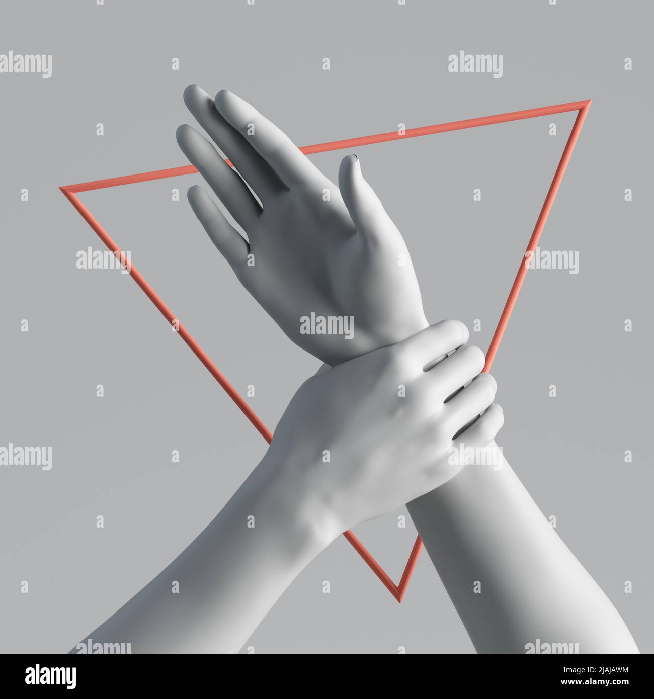 2 Stück Realistische Handmodelle - PVC Schaufensterpuppen Hände Für Display