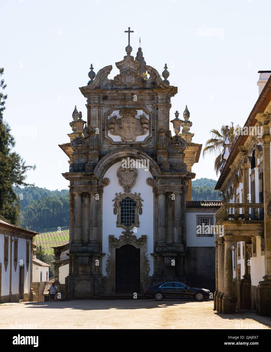 Wahrzeichen Portugals - Solar de Mateus, Vila Real. Portugal Stockfoto