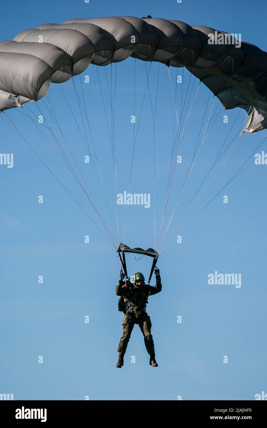Parajumper der deutschen Armee, Altenstadt, Deutschland. Stockfoto