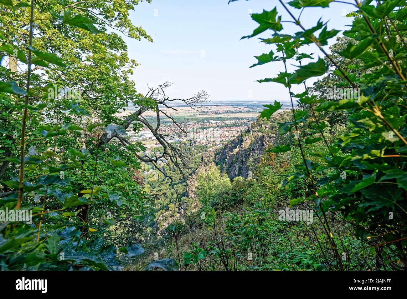 Teufelsmauer Thale. Harz Stockfoto