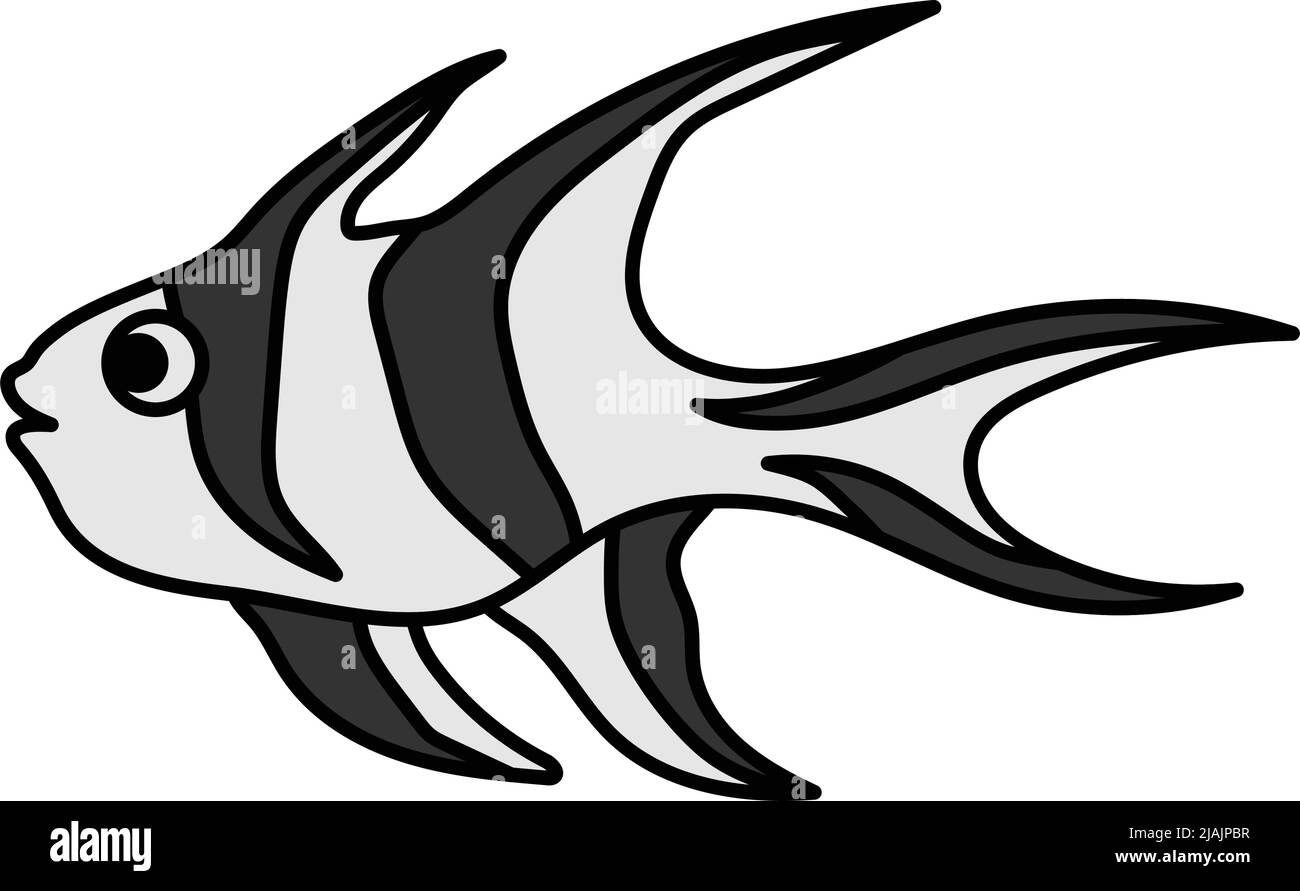 banggai Kardinalfisch Symbol Design Vorlage Vektor Illustration Stock Vektor