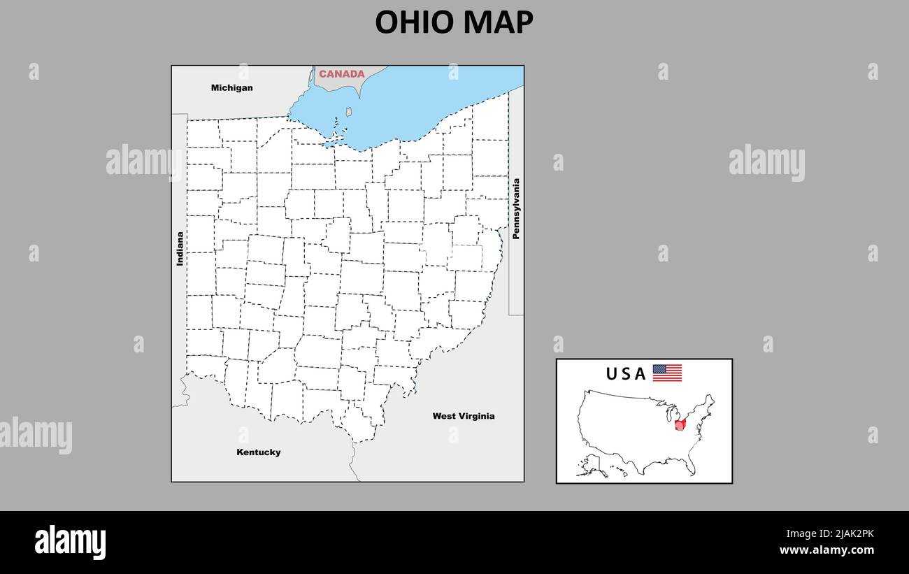 Hauptstadt Von Ohio Usa 8 Buchstaben Usa karte umriss -Fotos und -Bildmaterial in hoher Auflösung – Alamy