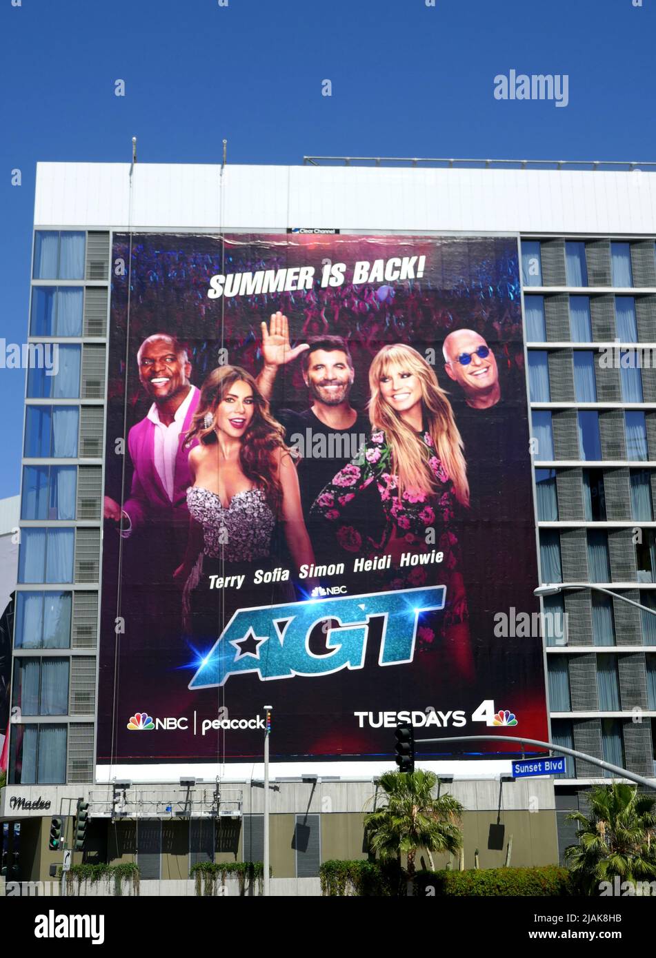 Los Angeles, Kalifornien, USA 30. May 2022 Ein allgemeiner Blick auf die Atmosphäre des amerikanischen Got Talent Billboards am 30. Mai 2022 in Los Angeles, Kalifornien, USA. Foto von Barry King/Alamy Stockfoto Stockfoto