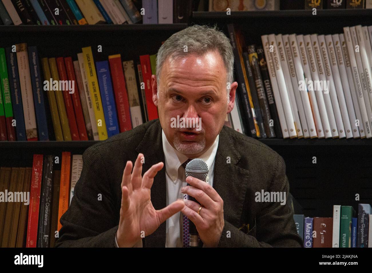 Il giornalista, Salvo Palazzolo, alla presentazione del suo libro 'i Fratelli Graviano' a Palermo Stockfoto