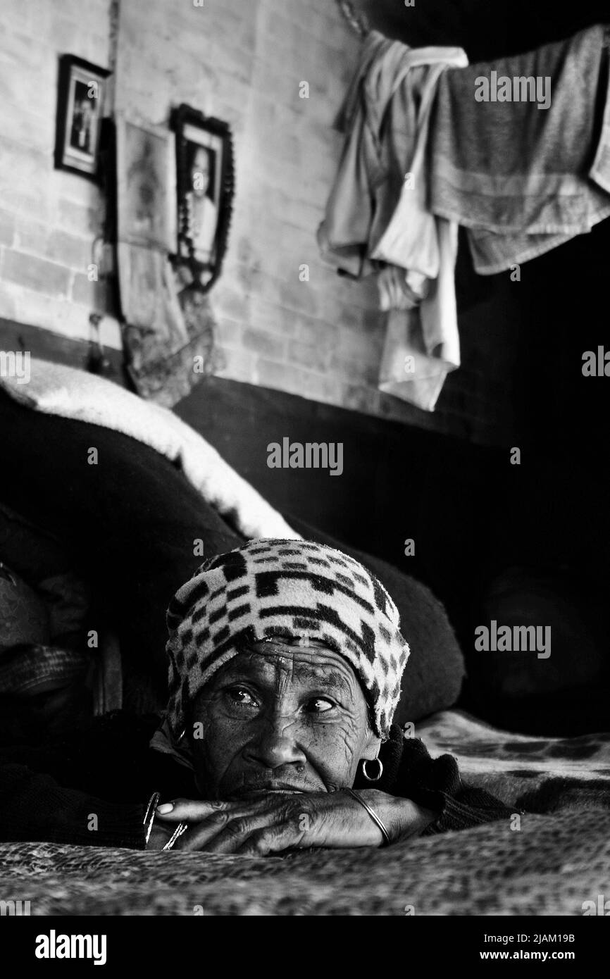 Nepalesische Menschen im täglichen Leben. Nepal. Stockfoto