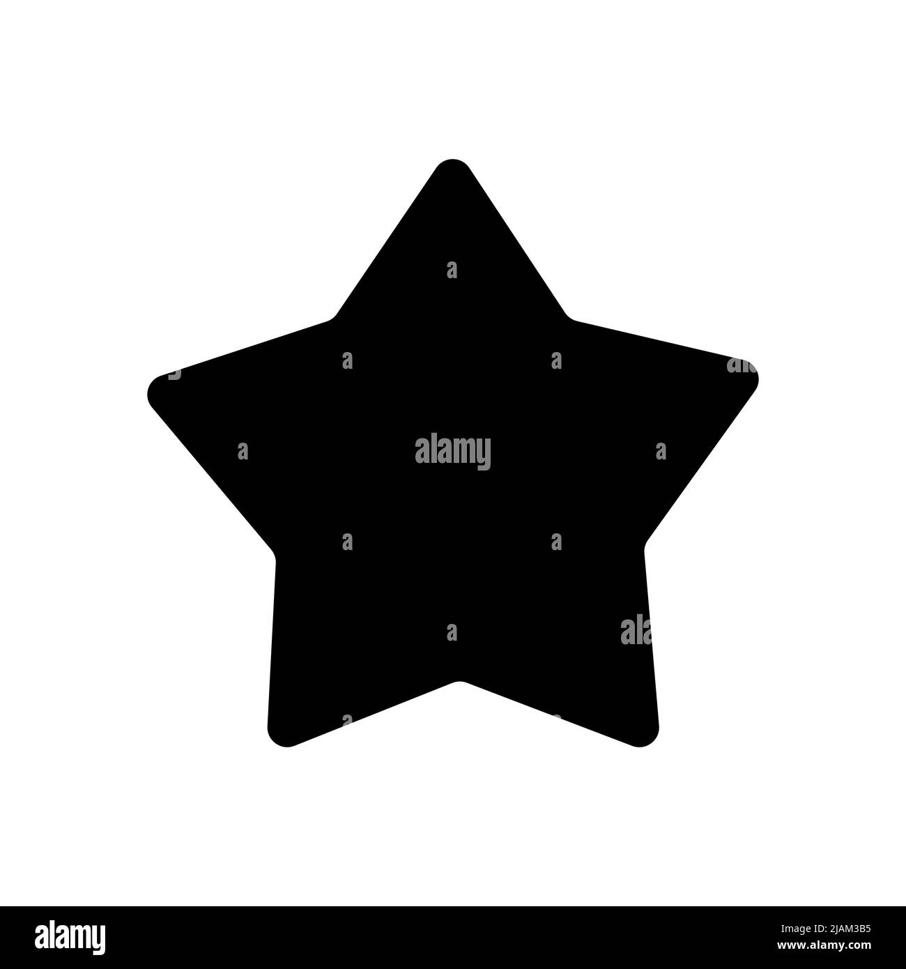 vektorstern für Symbol, Sternsymbol, Sternform einfach für Clip Art Stock Vektor