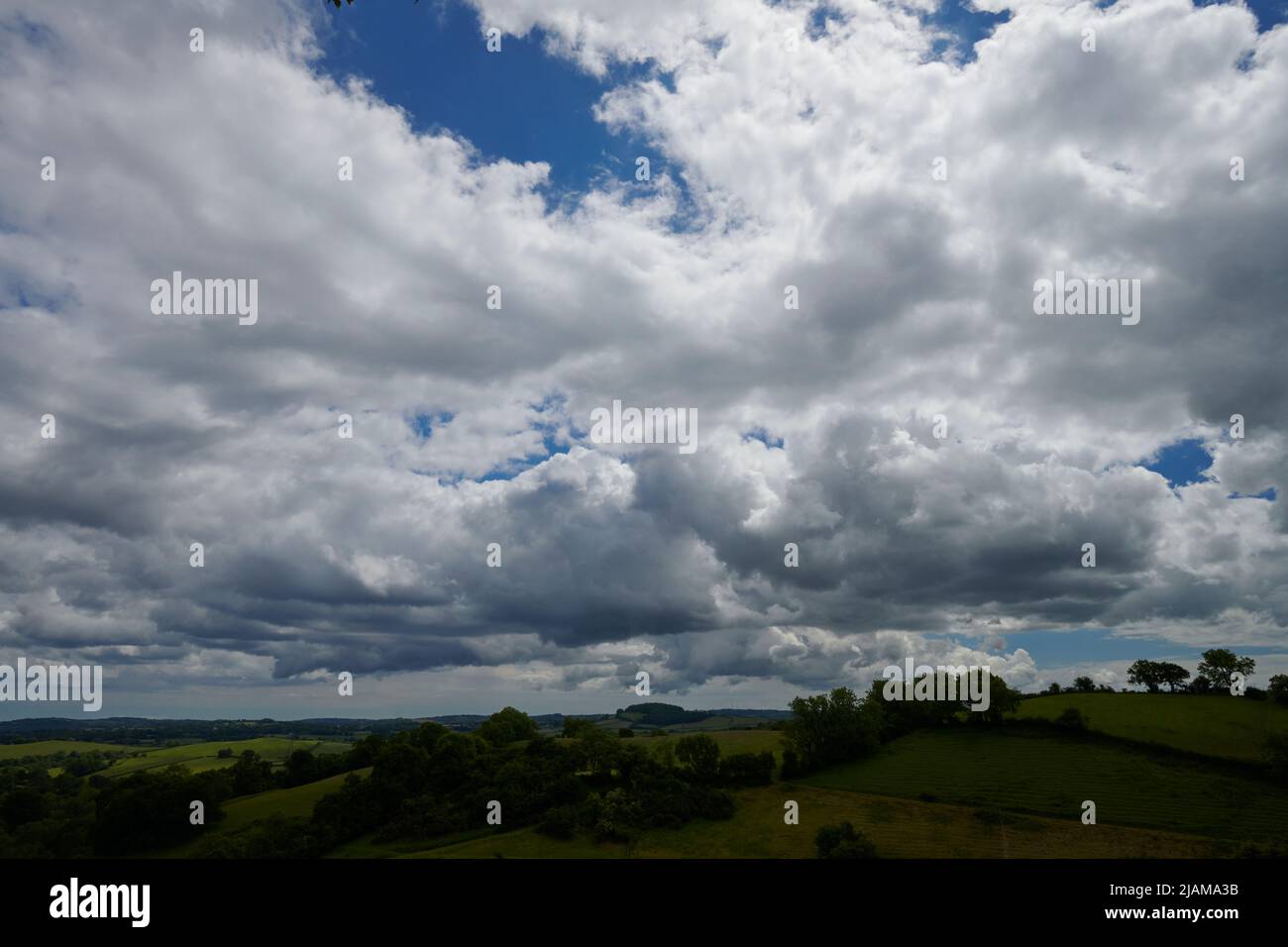 UK Wetter: 31. Mai 2022, veränderliche Bedingungen, Bickington, Newton Abbot, Devon Stockfoto