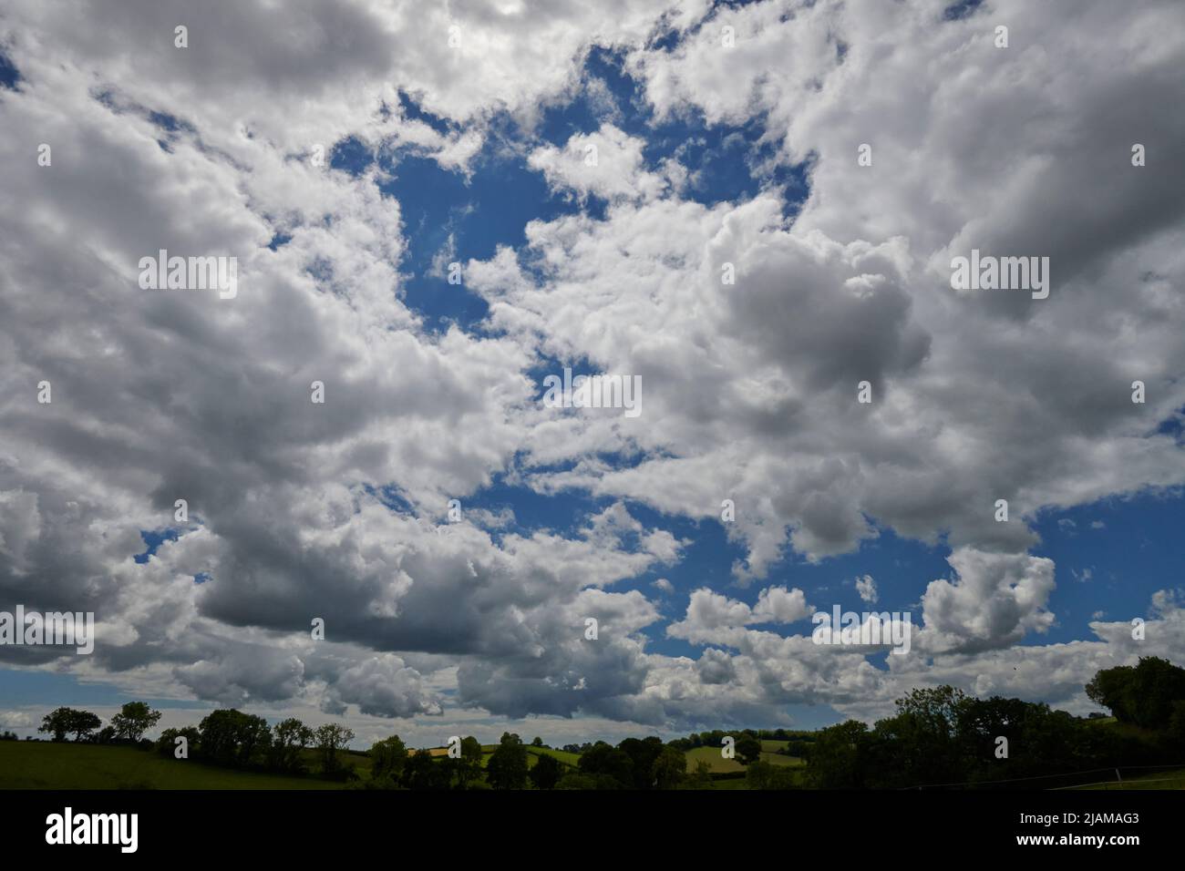 UK Wetter: 31. Mai 2022, veränderliche Bedingungen, Bickington, Newton Abbot, Devon Stockfoto