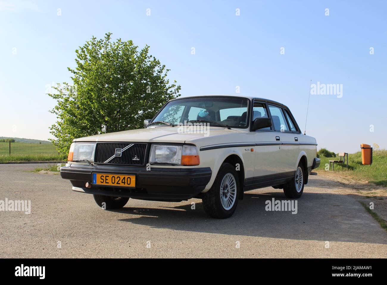 1988 Volvo 240 GL 2,3L Schaltgetriebe Stockfoto