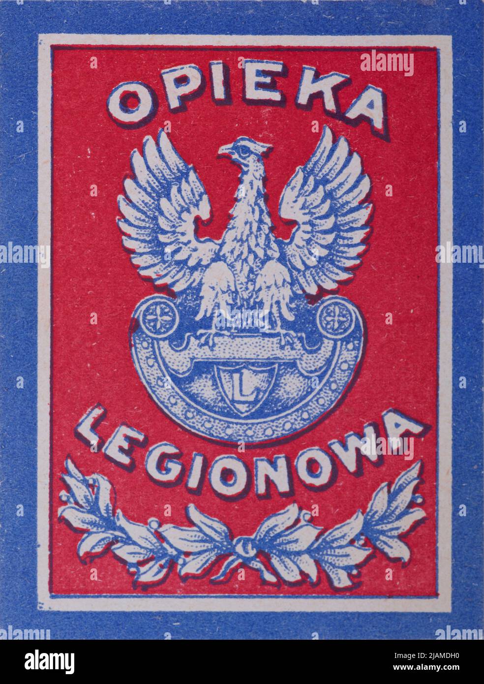 Papier Gedenkabzeichen Legion Pflege Stockfoto