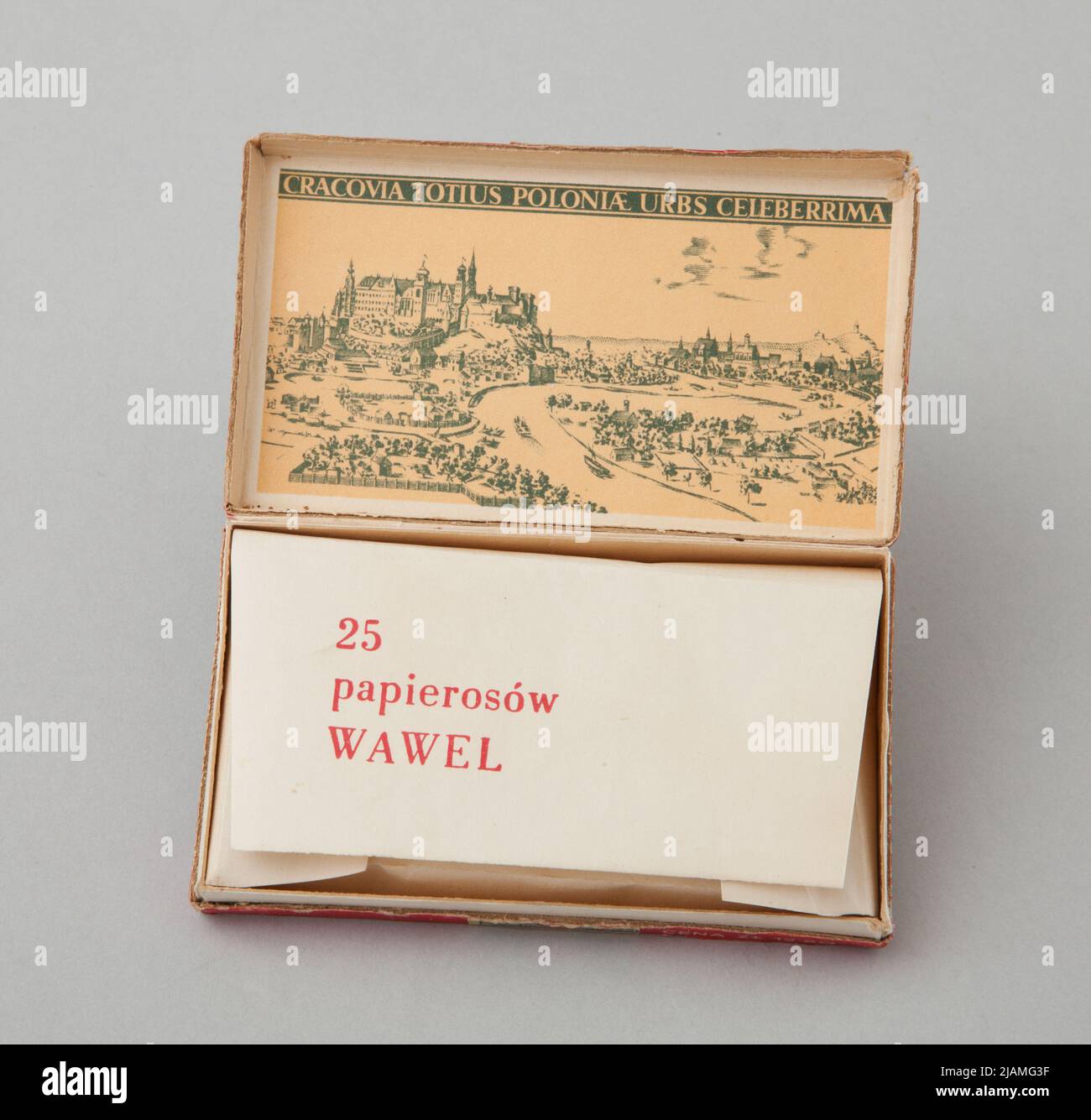 Verpackung für Zigaretten Wawel Stockfoto