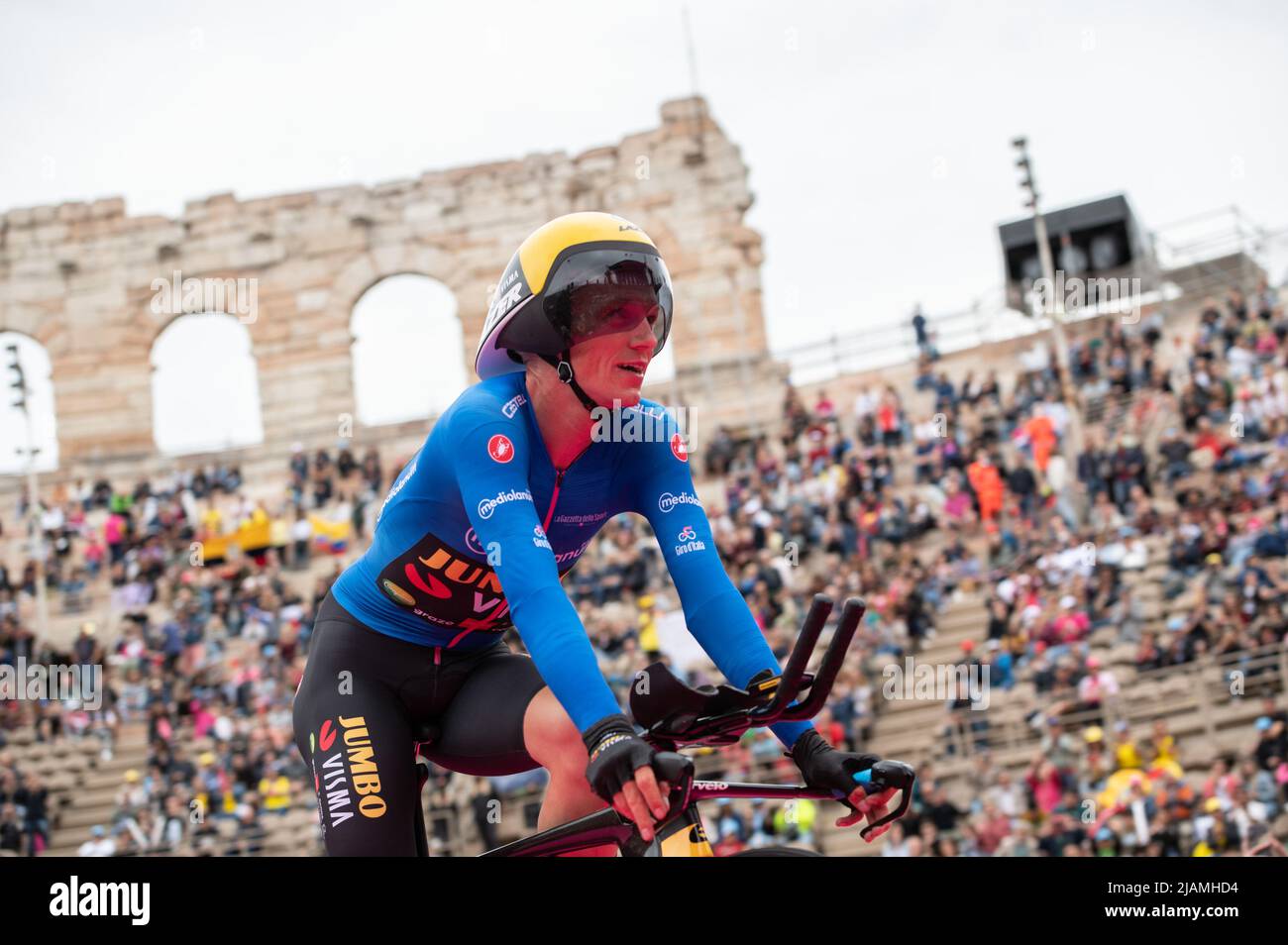 Verona, Verona, Italien, 29. Mai 2022, Koen Bouwman (Jumbo-Visma) im Jahr 2022 Giro d'Italia - Etappe 21 - Verona - Verona - Giro d'Italia Stockfoto