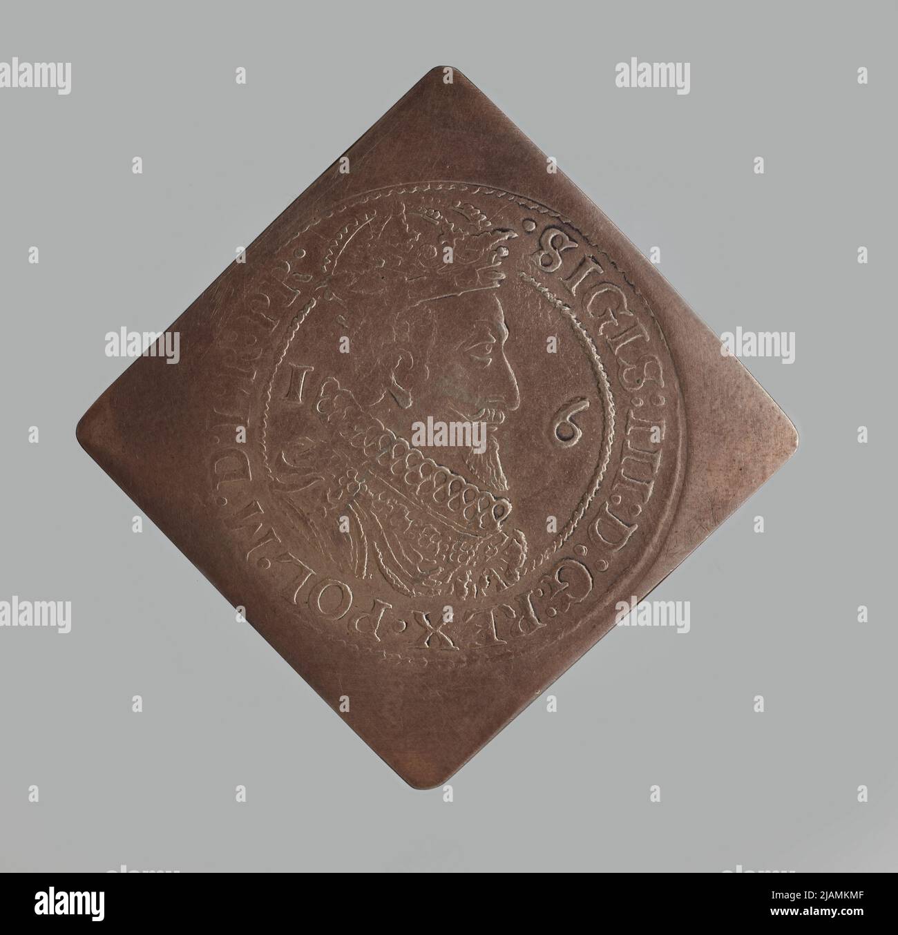 Falsche Münze, Kopiermünze, Gdańsk Ort, 1623, Sigismund III Vasa (1587 1632) Stockfoto