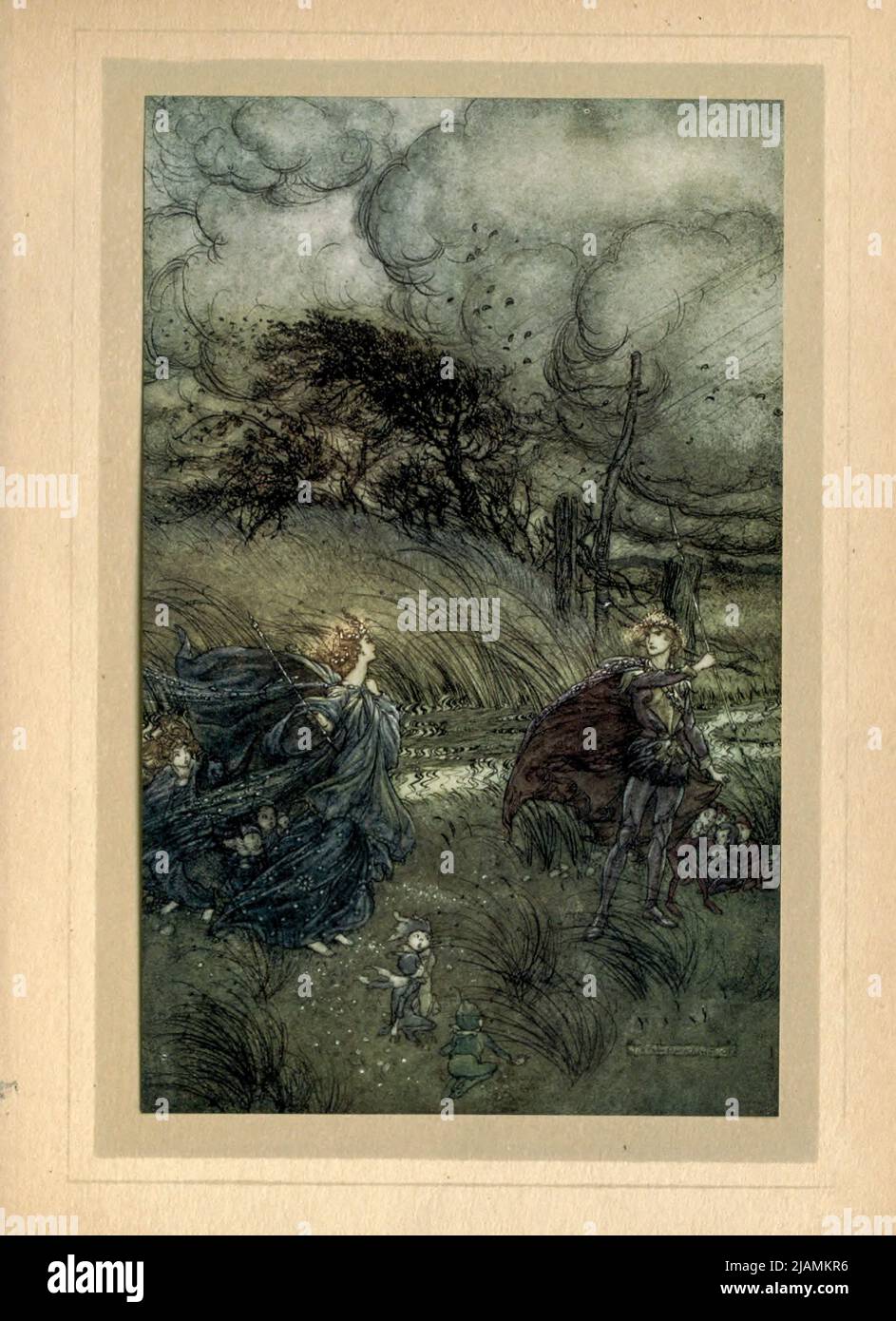 Aus 'A Midsummer night's Dream' von William Shakespeare, 1564-1616; illustriert von Arthur Rackham, 1867-1939 Erscheinungsdatum 1908 Verlag London, Heinemann; New York, Doubleday, Page & Co Stockfoto