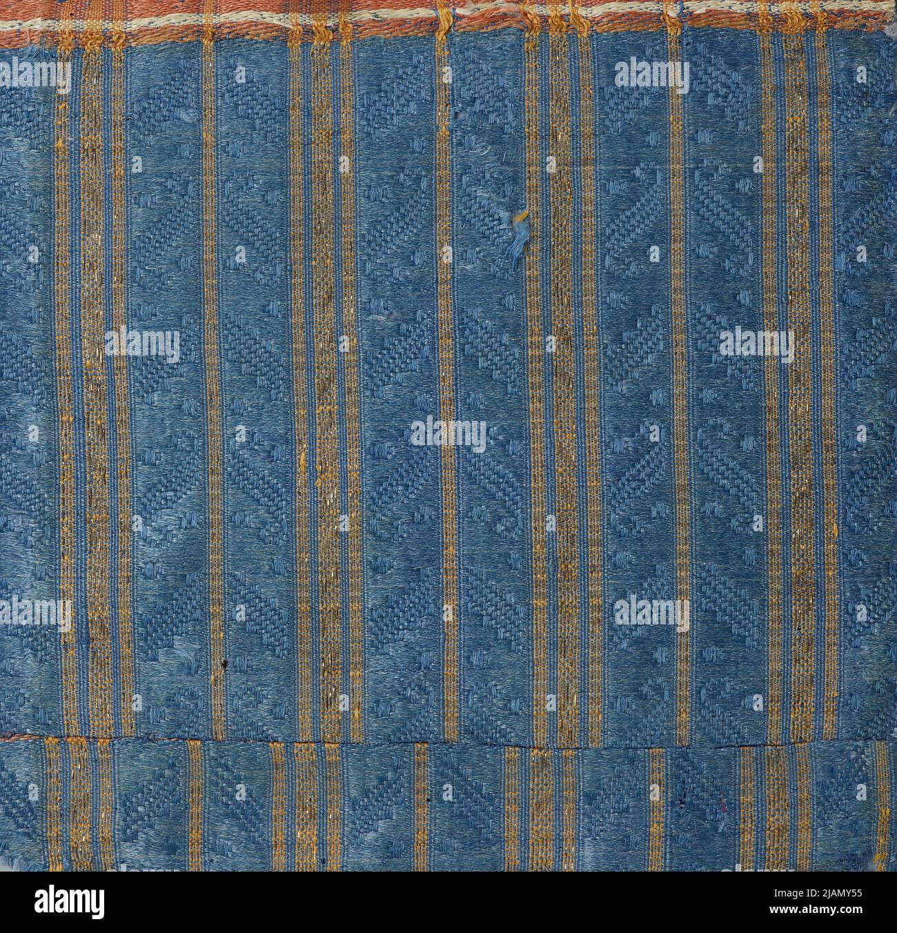 Pall aus Seidenstoff geometrisches Muster unbekannt Stockfoto