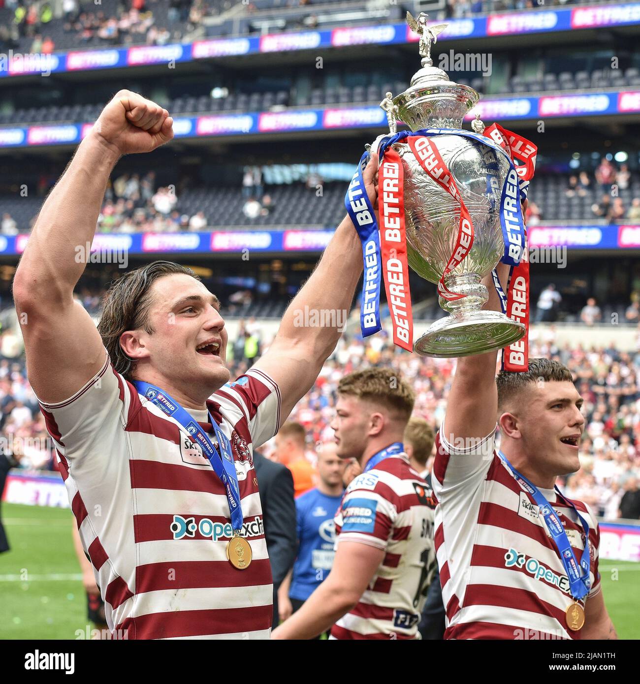 London, England - 28.. Mai 2022 - Rugby League Sundeck 1895 Cup Final Featherstone Rovers vs Leigh Centurions im Totenham Hotspur Stadium, London, UK Dean Williams Stockfoto