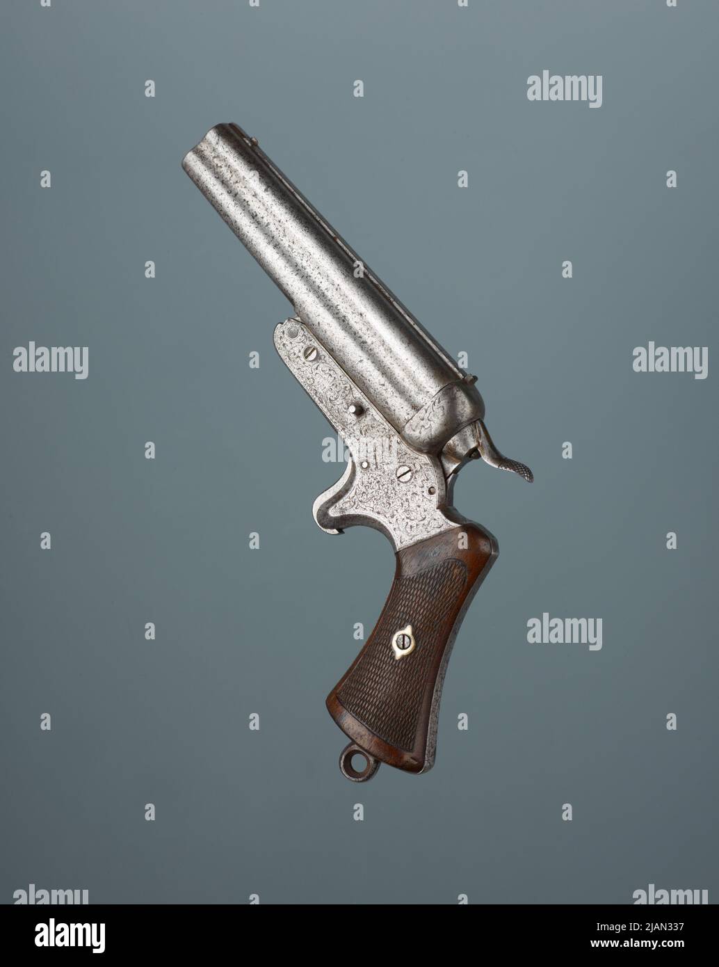 Vier Jahre Taschenpistole für komplexe Munitionsmittel, der sogenannte Deather Mann, K. Stockfoto