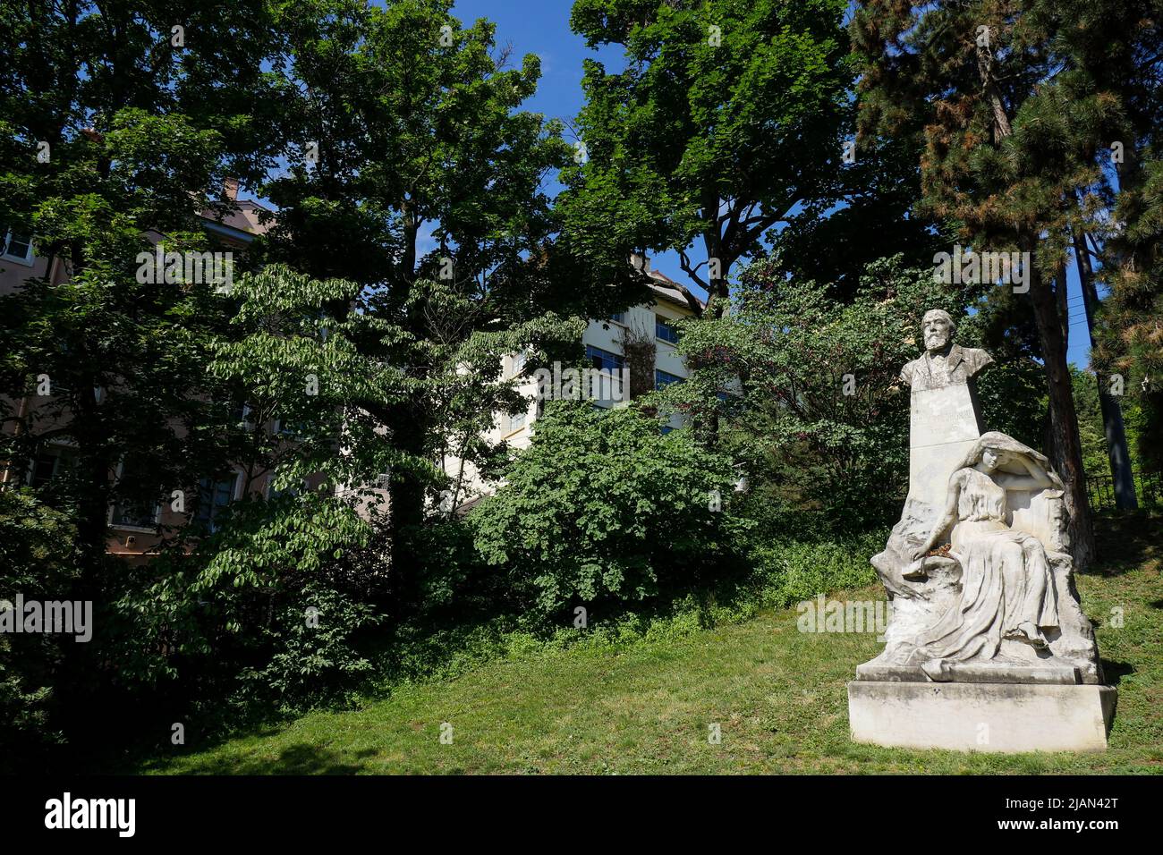 Le Gros Caillou Garden, Bezirk Croix-Rousse, Lyon, Region Auvergne Rhone-Alps, Zentralfrankreich Stockfoto