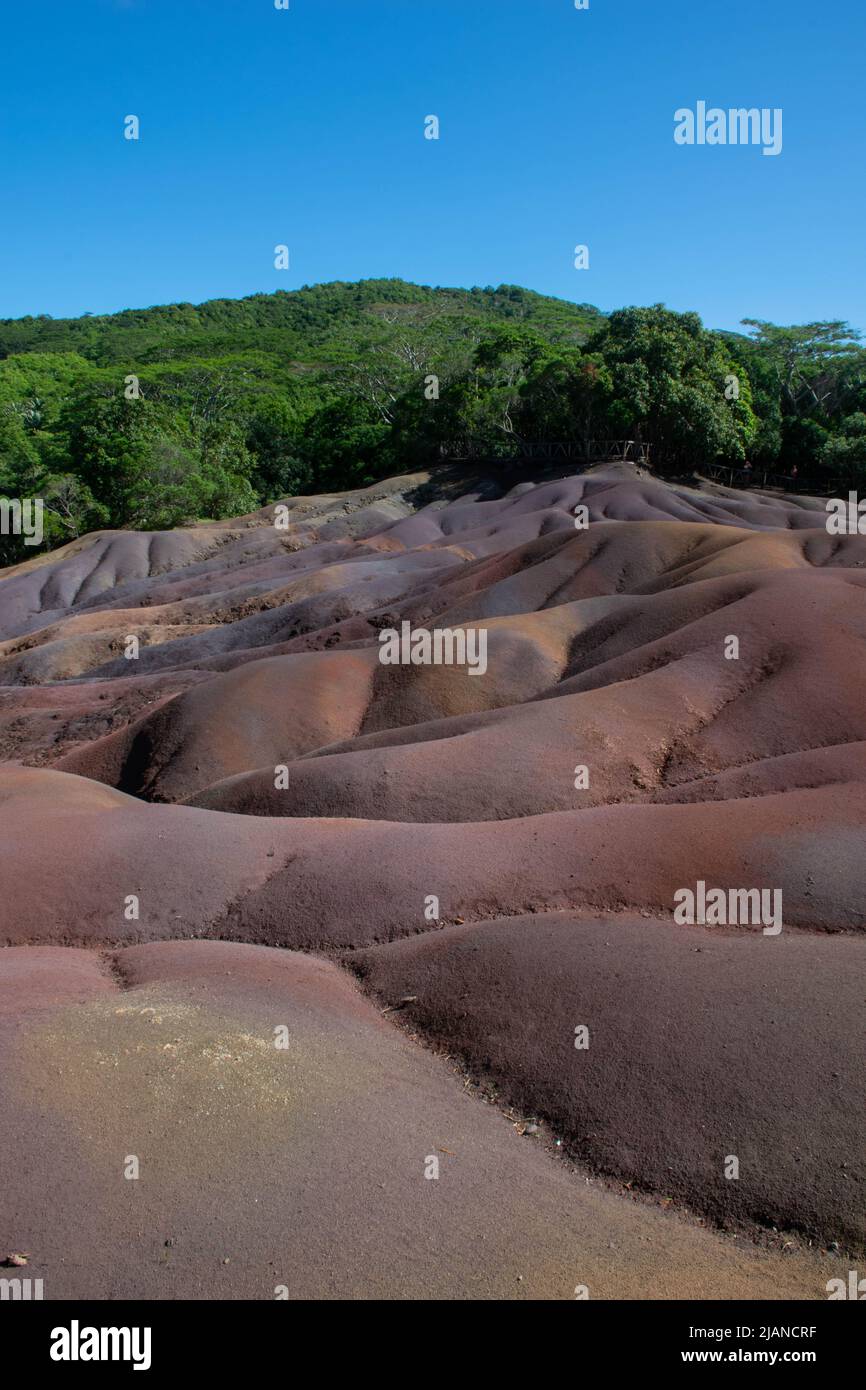 Chamarel, Geopark mit sieben farbigen Erden, Mauritius Stockfoto