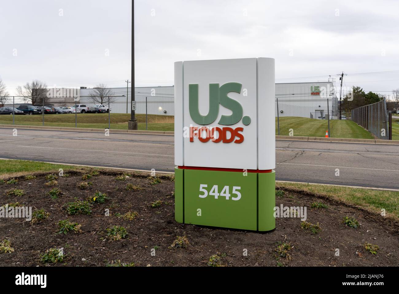 Cincinnati, Ohio, USA – 28. Dezember 2021: U S Foods-Werk in Cincinnati, Ohio, USA. Stockfoto