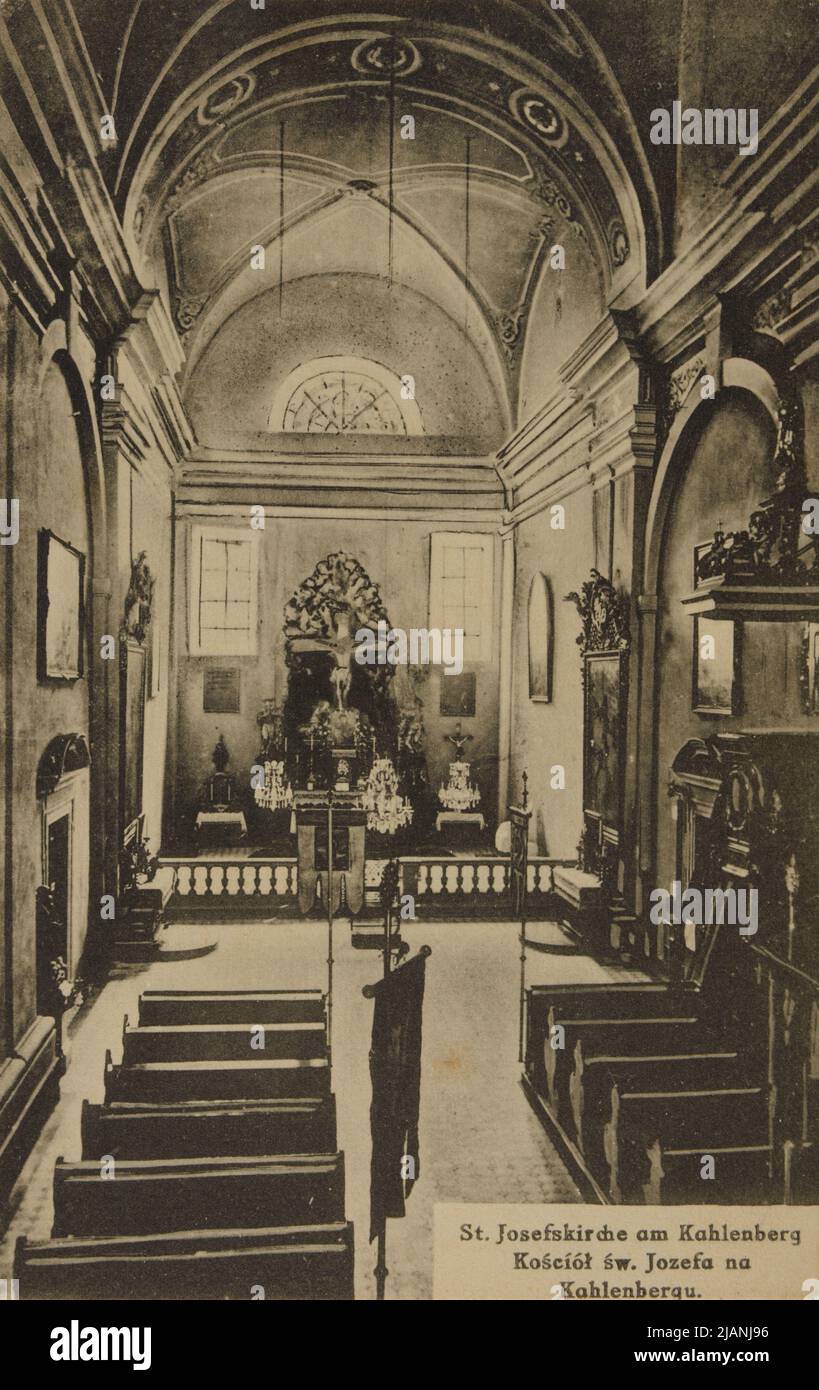 WIEN die Kirche St. Joseph am Kahlenberg Stockfoto