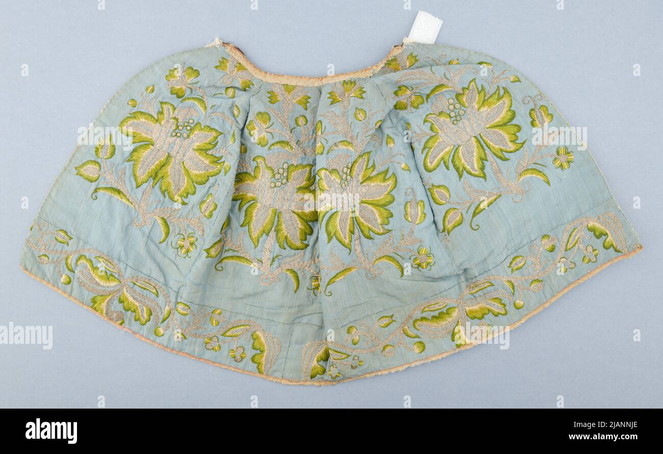 Bezug für den Pyx, gestickt, blaues Blumenmotiv unbekannt Stockfoto