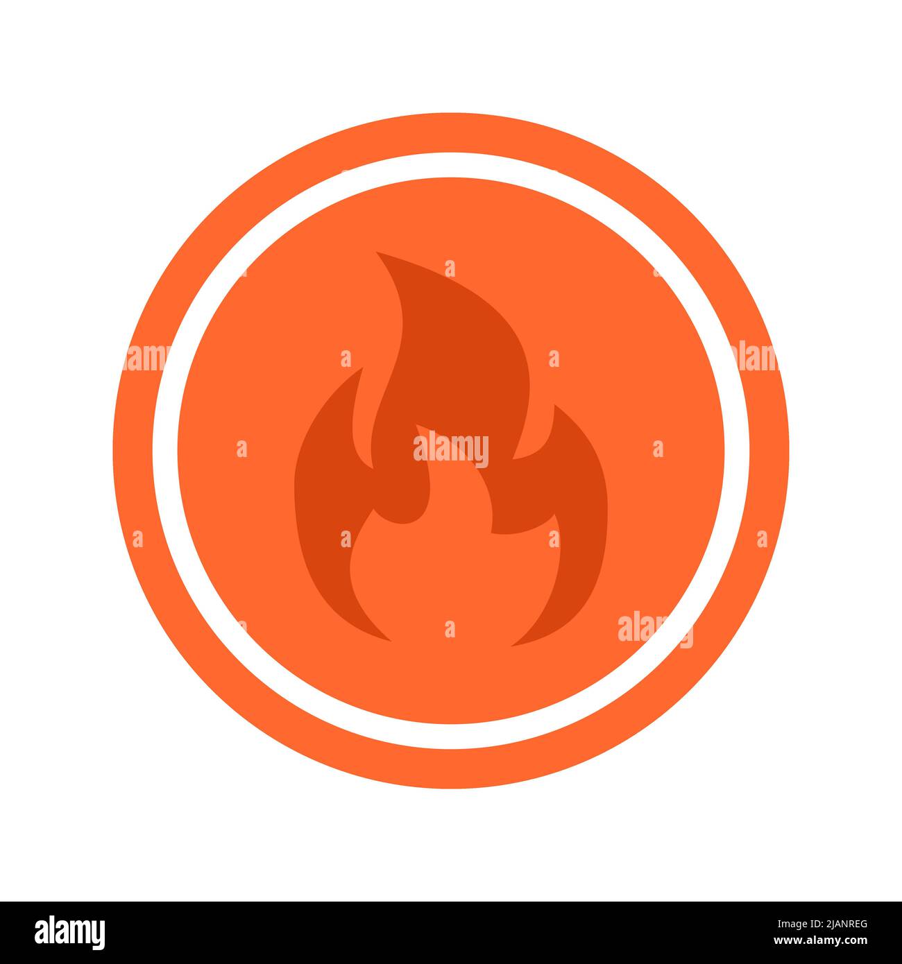 Hot Circle-Symbol Stock Vektor