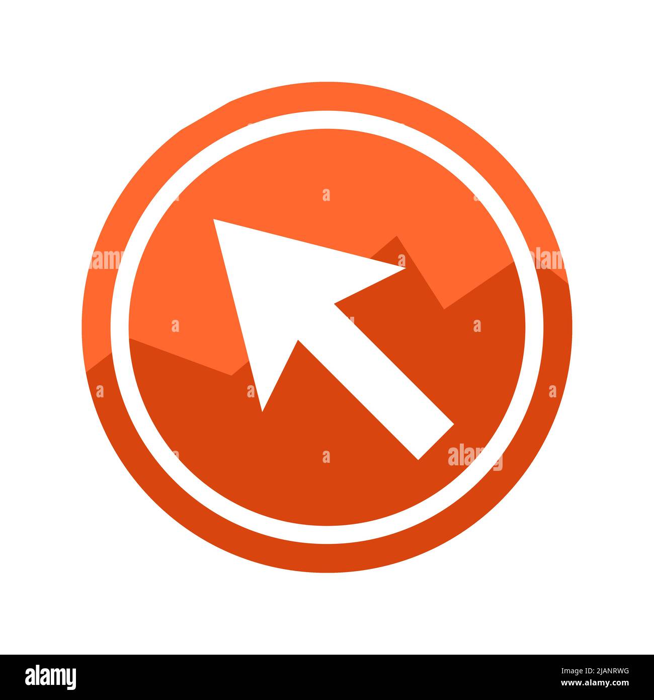 Klicken Sie Auf Das Symbol Kreis Stock Vektor
