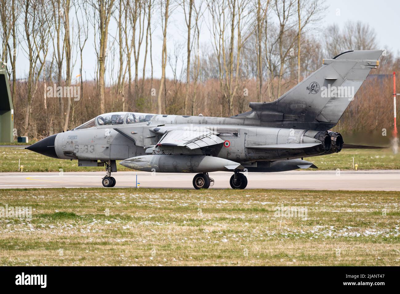 Ein Panavia Tornado IDS Kampfflugzeug aus dem 6. Flügel der italienischen Luftwaffe. Stockfoto
