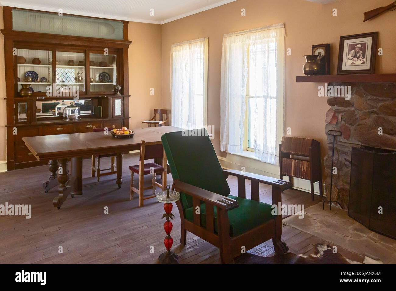 Douglas, Arizona - das Ranch-Haus auf der Slaughter Ranch, im Südosten von Arizona an der mexikanischen Grenze. Ursprünglich die San Bernardino Ranch genannt, es Stockfoto