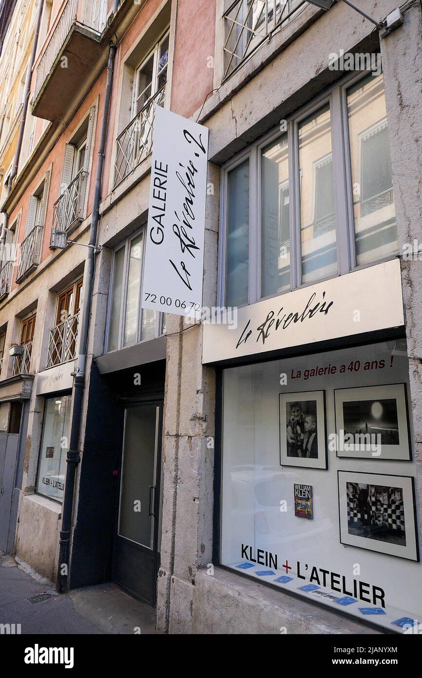 Le Réverbère, Bildergalerie, Stadtteil Croix-Rousse, Lyon, Region Auvergne Rhone-Alps, Mittel- Und Ostfrankreich Stockfoto