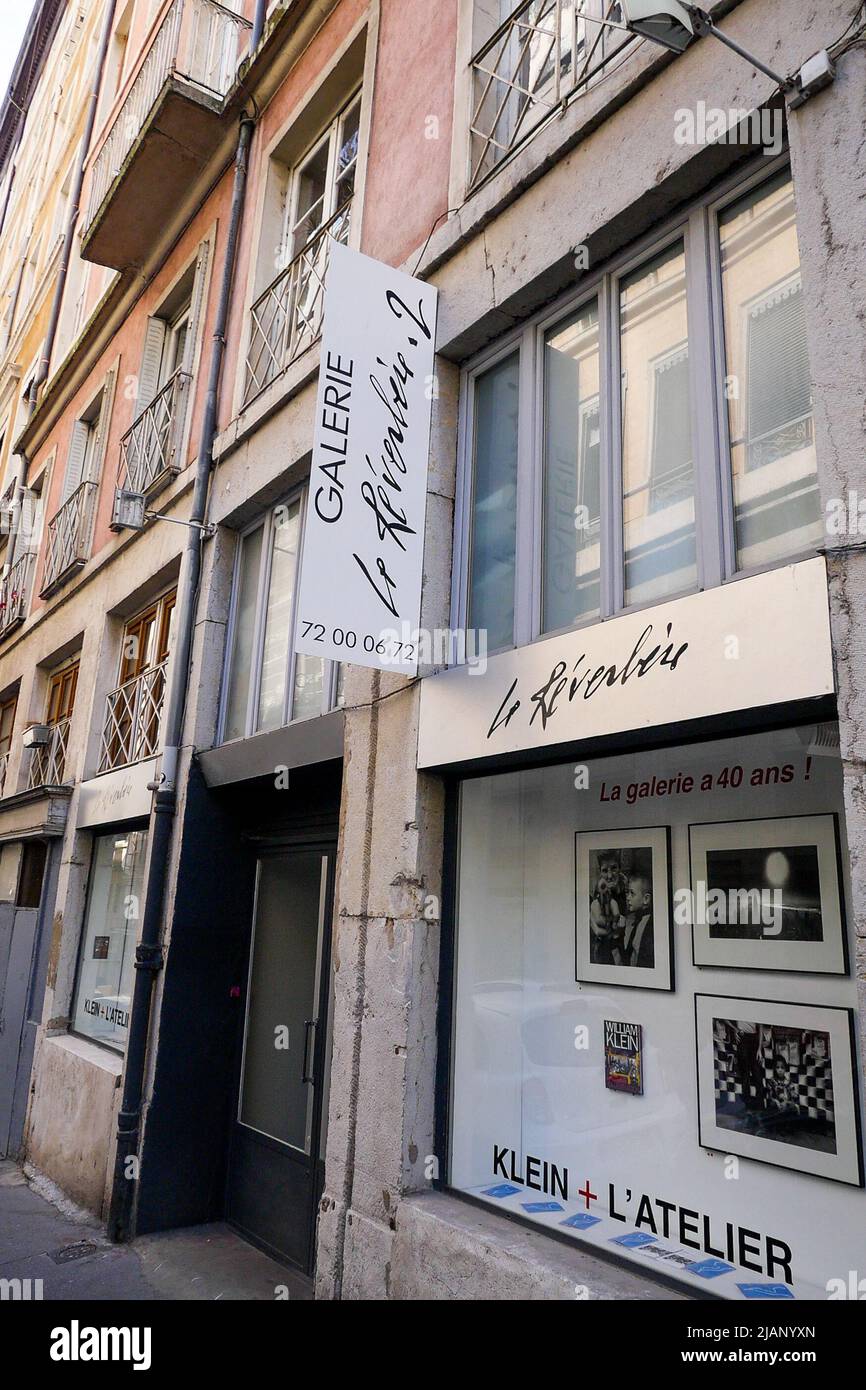 Le Réverbère, Bildergalerie, Stadtteil Croix-Rousse, Lyon, Region Auvergne Rhone-Alps, Mittel- Und Ostfrankreich Stockfoto