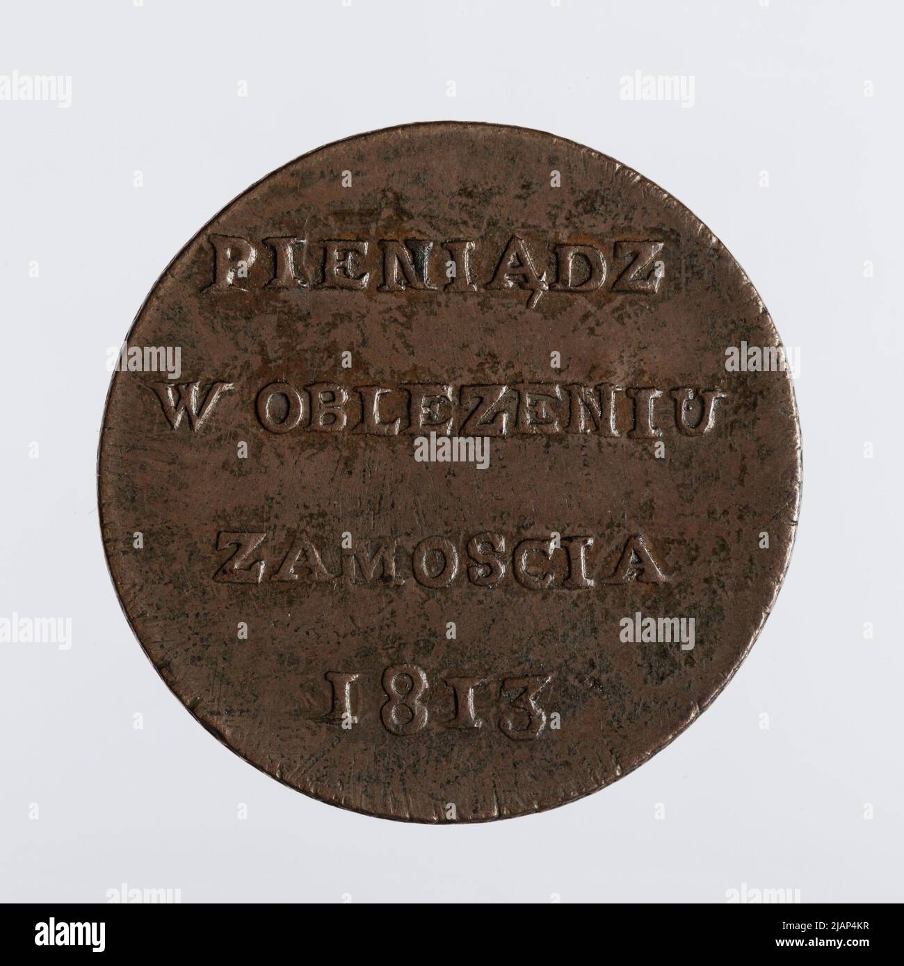 Die Belagerung von Zamość, Belagerung von sechs; 1813 Münzstätte von Zamość Stockfoto