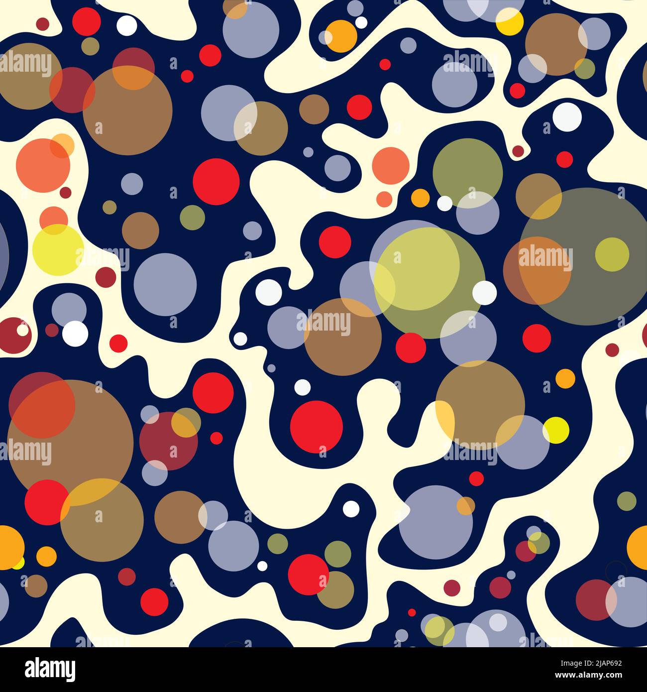 Abstrakte geometrische Musterdesign. Blase ornamentalen Hintergrund. Kreisen. Stock Vektor