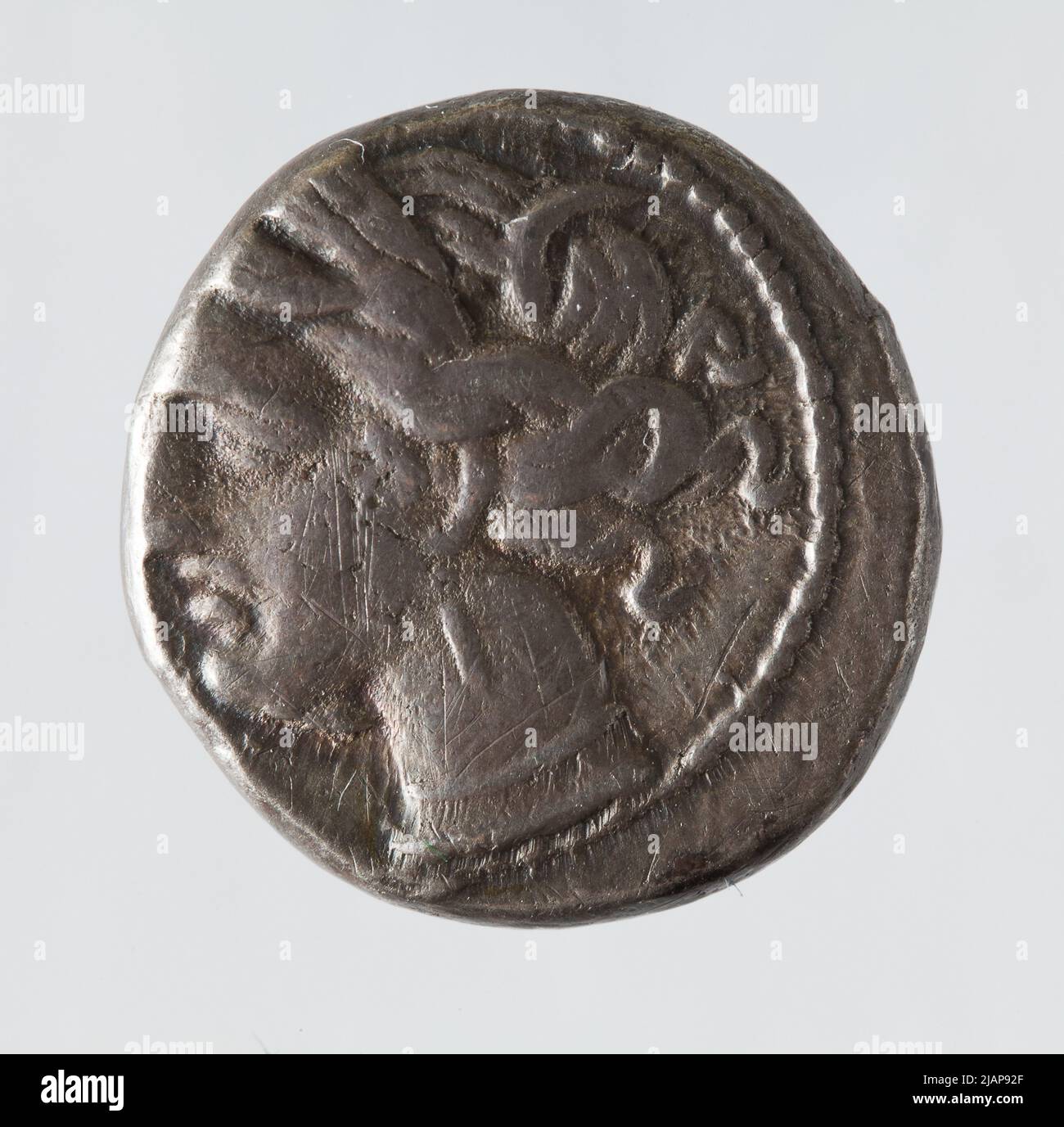 Süditalieni, Karthager, um 216–205 v. Chr., Silber (AR) ¼ Szekla Mint of Cartanin Stockfoto