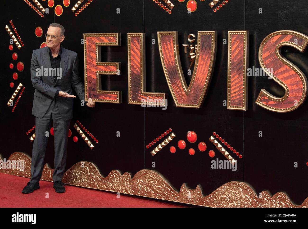 London, England. Am 31. Mai 2022 nimmt Tom Hanks an der UK Special Screening von 'Elvis' im BFI Southbank am 31. Mai 2022 in London, England, Teil. Foto von Gary Mitchell/Alamy Live News Stockfoto