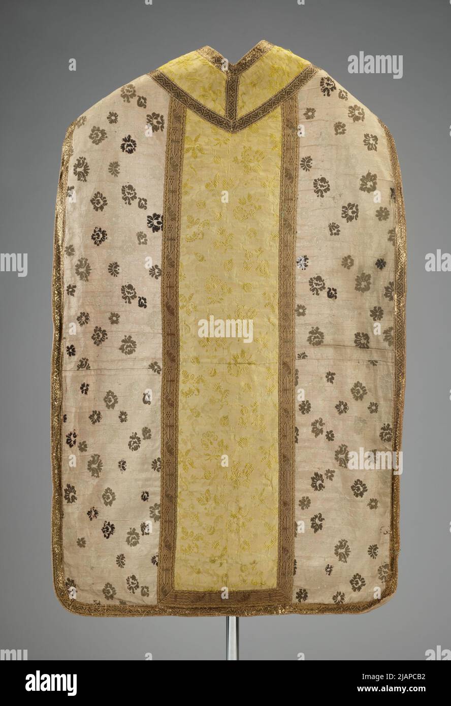 Chasuble aus Seidenstoffen unbekannt Stockfoto