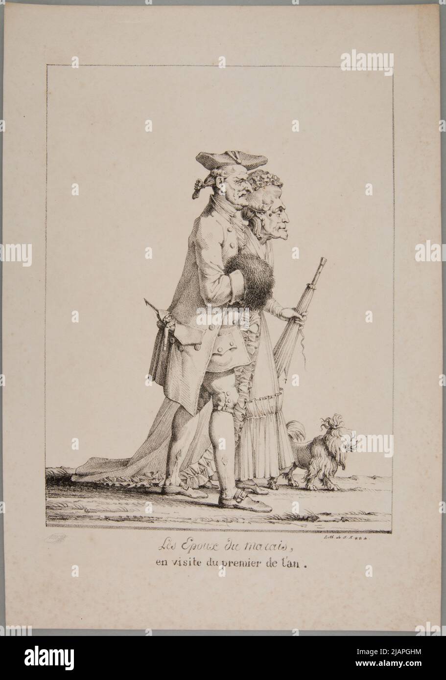 Die Sumpfmänner, Besuch des ersten Jahres unbekannt, Engelmann, Godefroy (1788 1839) Stockfoto