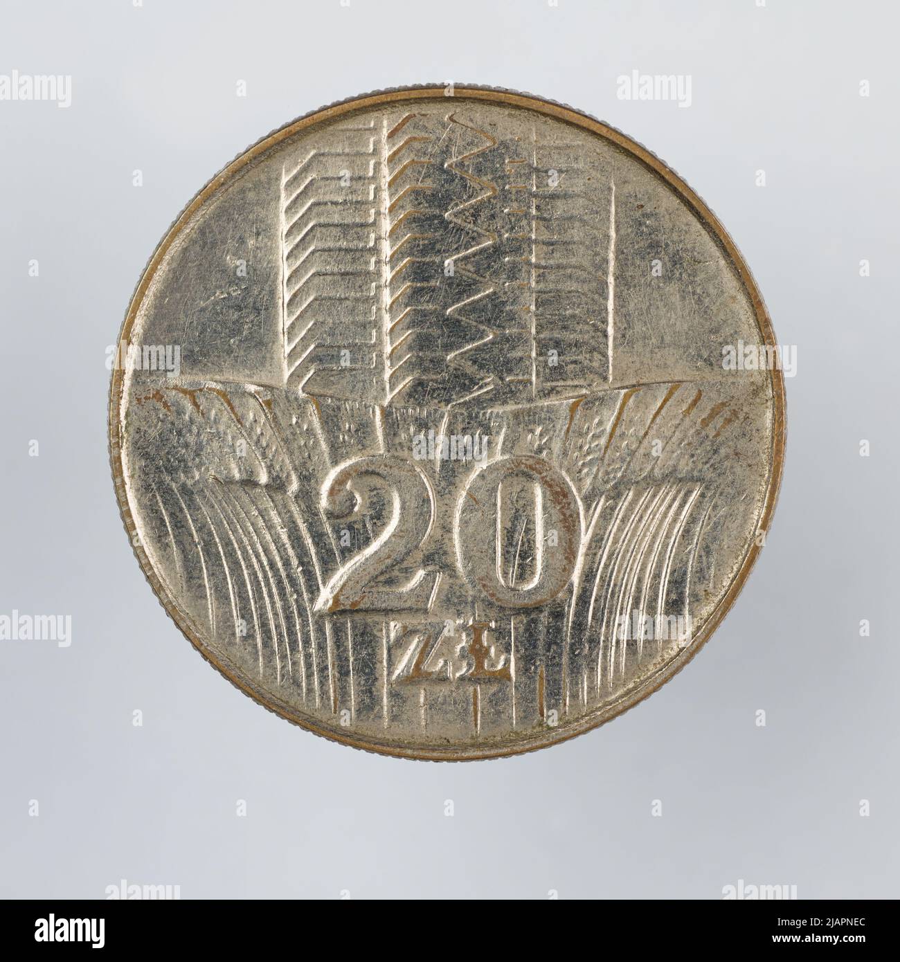 Falsche Münze, 20 Zlotys, 1973, VolksrepubliIIc von Polen Stockfoto