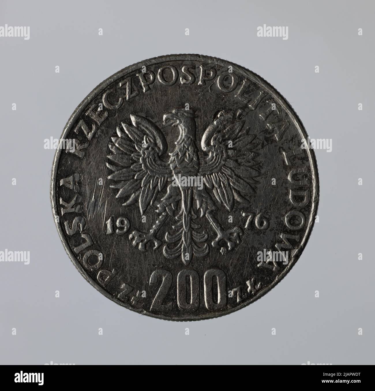Falsche Münze, 200 Zlotys, 1976, VolksrepubliIIc von Polen Stockfoto
