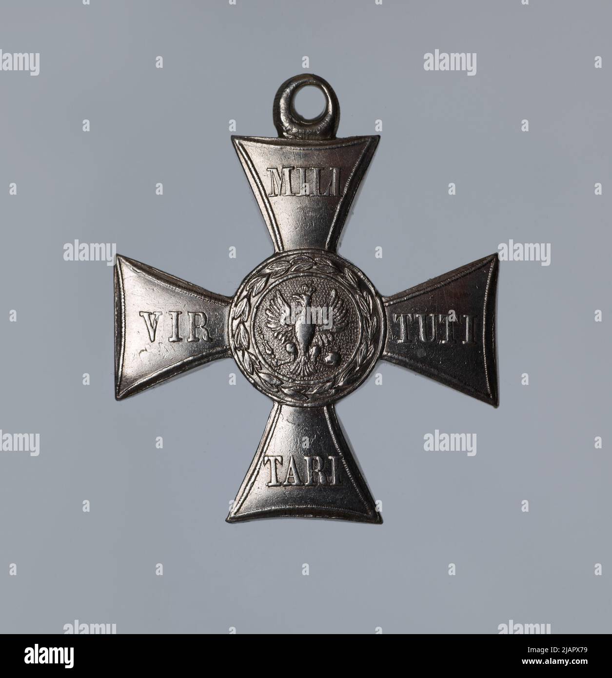 PoIIsh Ehrenhafte Kriegsverdienstabzeichen (Virtuti MiIItari) Petersburg Münzstätte Stockfoto