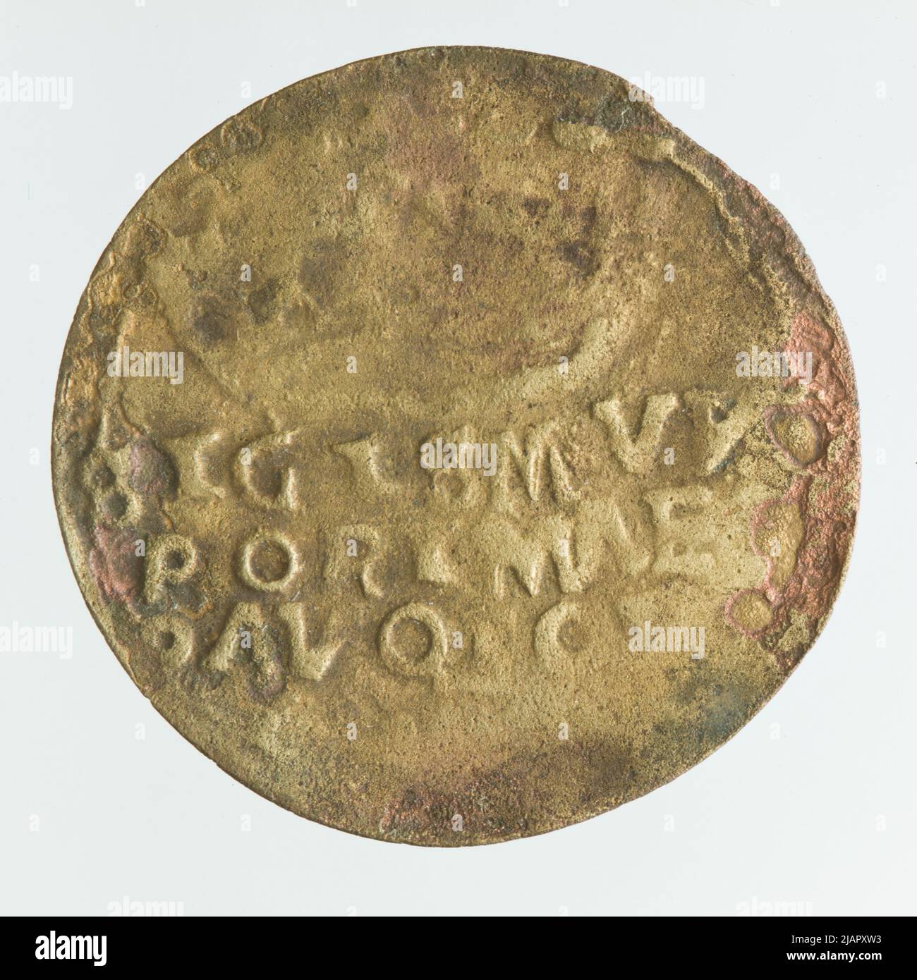 Falsche Münze, Zygmunt i Stary (1506 1548), Kronennig; nach 1526 unbekannt Stockfoto