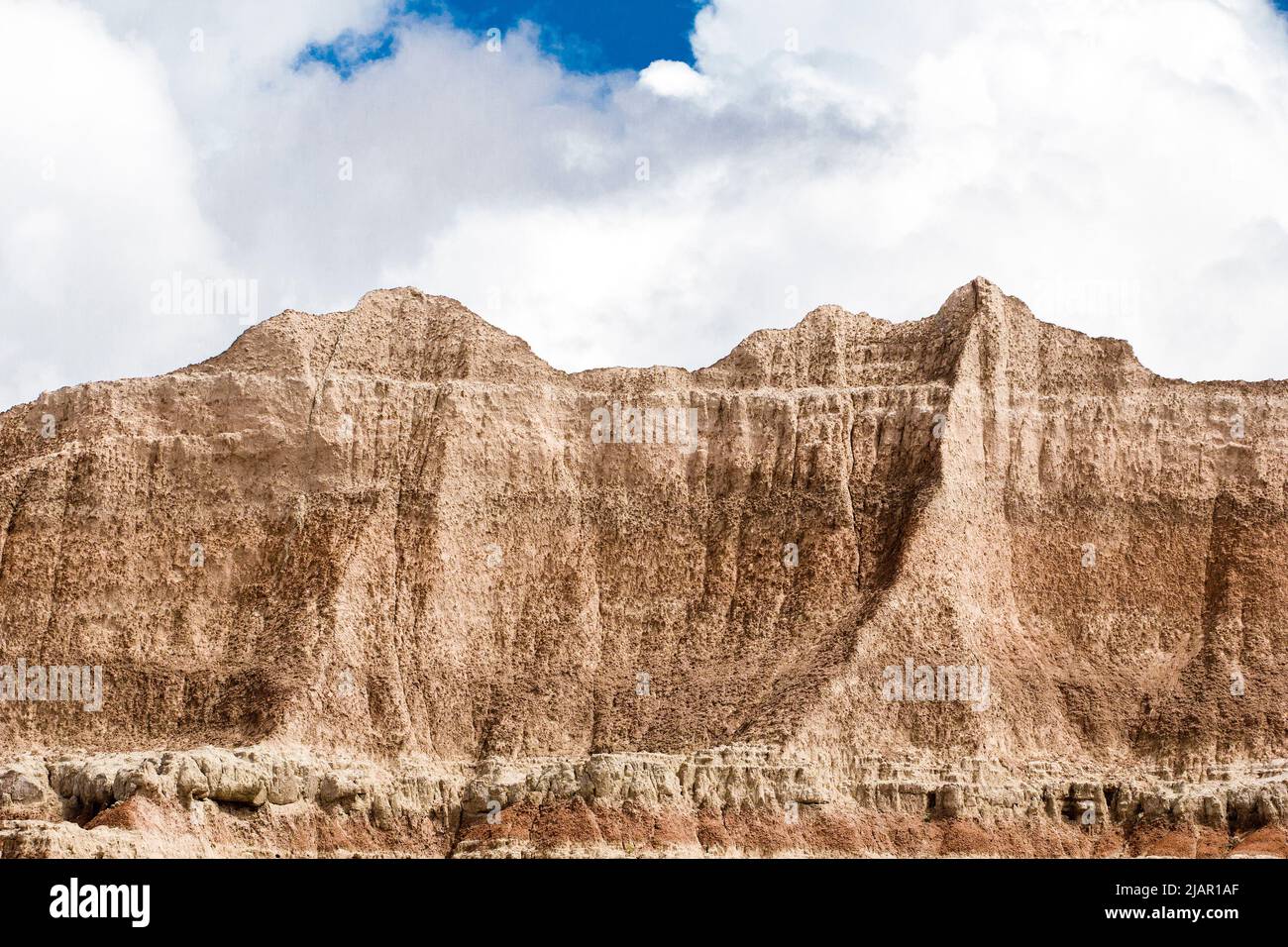 Fossil Exhibit Area, Badlands National Park, South Dakota Stockfoto