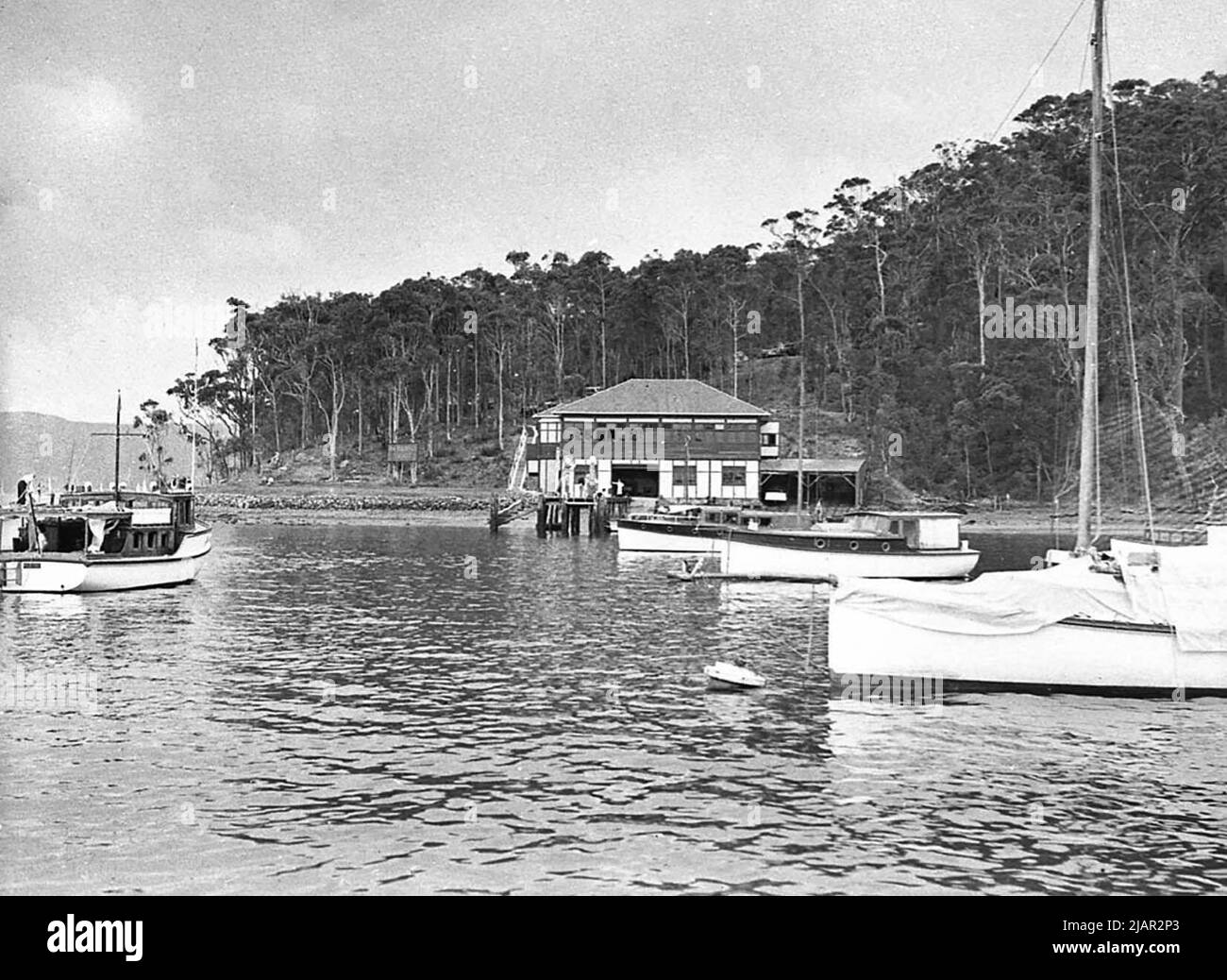 Segelboote in der Pittwater Regatta Ca. 1937 Stockfoto