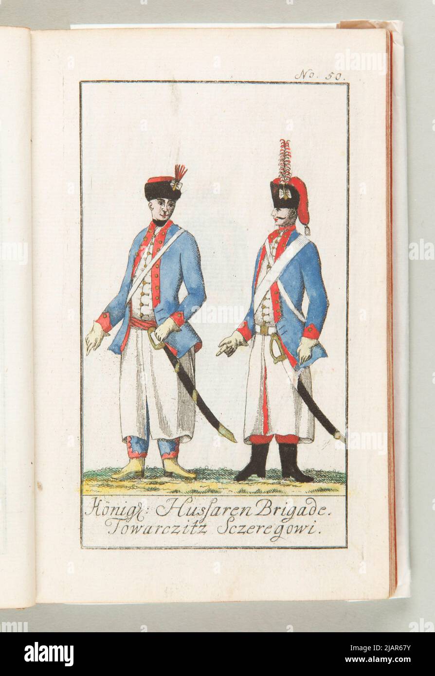 [W:] akkurate Darstellung der Königlich Polnischen Armee nach der am 1775 Raspe, Gabriel Nicolaus (fl. 1766 1781) Stockfoto