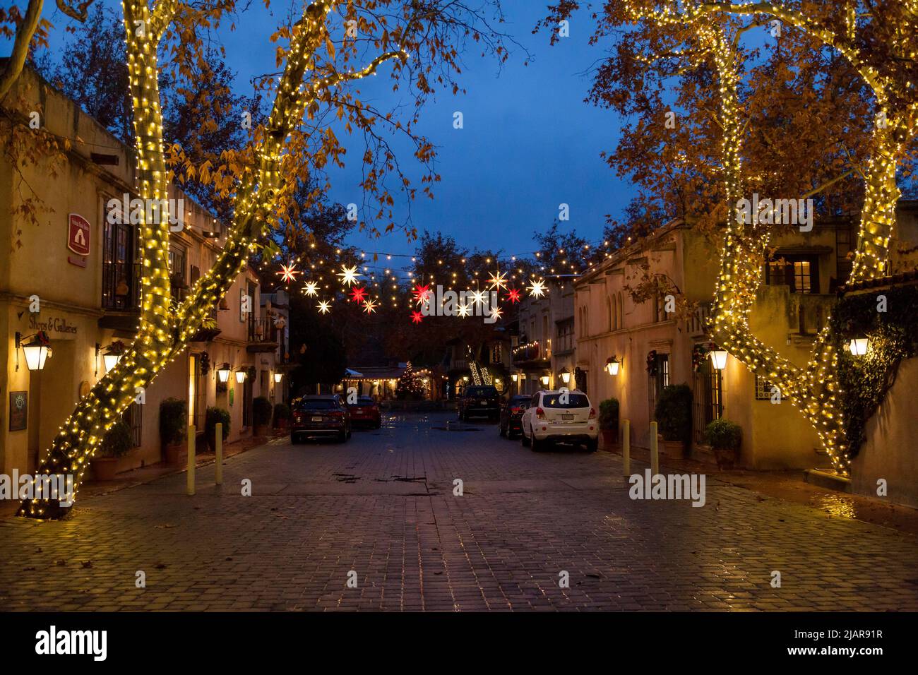 Tlaquepaque Arts & Crafts Shopping Village, Sedona, Arizona, USA Stockfoto