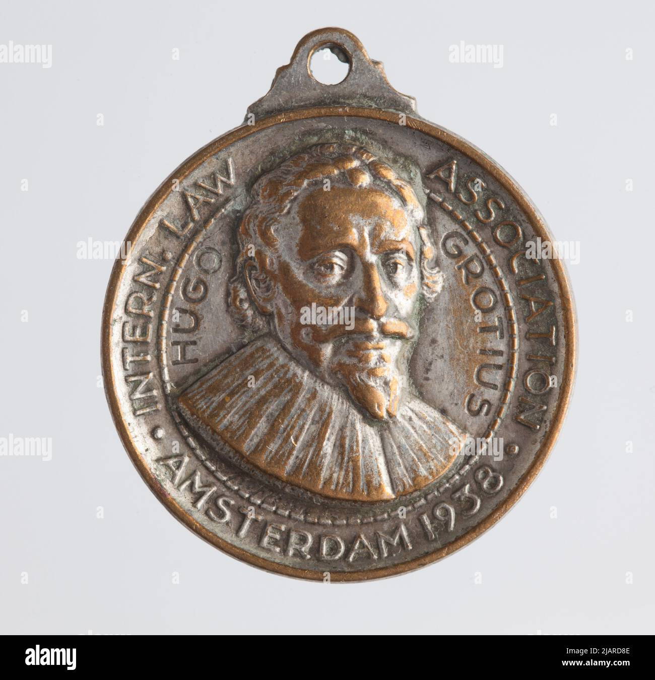 Medaille: Hugo Grotius, International Law Association, Amsterdam 1938 Stockfoto