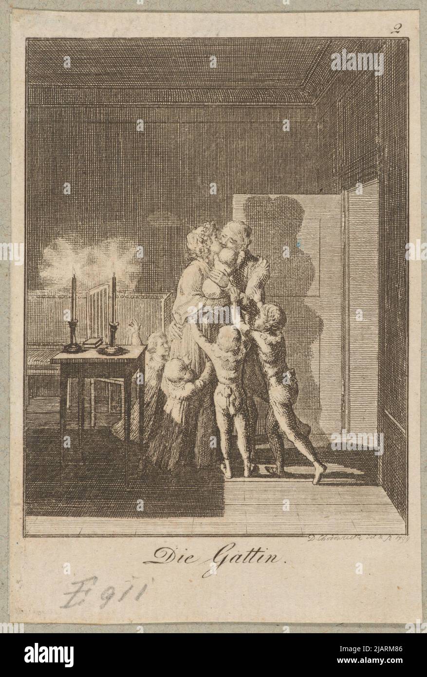 Bliżej Kultury Chodowiecki, Daniel Nikolaus (1726 1801) Stockfoto